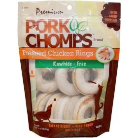 Pork Chomps Pressed Chicken Rings Dog Treats