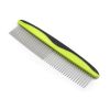 Dog Comb for Removes Tangles and Knots - Cat Comb for Removing Matted Fur - Grooming Tool with Stainless Steel Teeth and Non-Slip Grip Handle - Best P