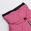 New Style Dog Winter Jacket with Waterproof Warm Polyester Filling Fabric-(pink , size 2XL))