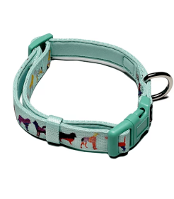 Dog Collar (Color: Seafoam, size: Small-adjustable)