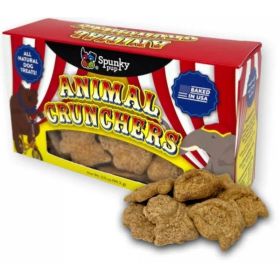 Spunky Pup Animal Crunchers All Natural Dog Biscuit Treat Peanut Butter Flavor (Option: 3.5 lb)