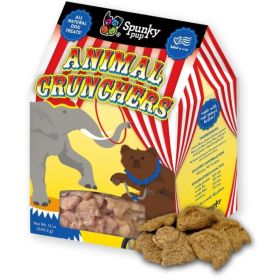 Spunky Pup Animal Crunchers All Natural Dog Biscuit Treat Peanut Butter Flavor (Option: 12 lb)