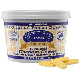 Stewart Freeze Dried Cheddar Cheese Dog Treats (Option: 4.2 lb)