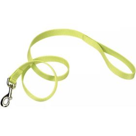 Coastal Pet Single (Option: Ply Nylon Dog Leash Lime Green  4 feet x 3/8"W)