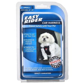 Coastal Pet Easy Rider Car Harness (Option: Black  Small (Girth Size 16"24"))