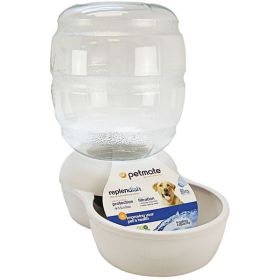 Petmate Replendish Waterer (Option: Pearl Silver Gray  4 Gallons)