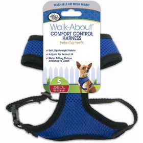 Four Paws Comfort Control Harness (Option: Blue  Small  For Dogs 57 lbs (14"16" Chest & 8")