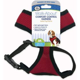 Four Paws Comfort Control Harness (Option: Red  Medium  For Dogs 710 lbs (1"619" Chest & 10")