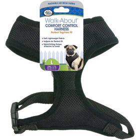 Four Paws Comfort Control Harness (Option: Black  Large  For Dogs 1118 lbs (19"23" Chest & 13")