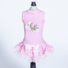 Bicycle Dress (Color: Pink, size: XXS)