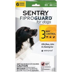 Sentry FiproGuard for Dogs (Option: Dogs 2344 lbs (6 Doses))