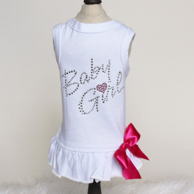 Baby Girl Dress (Color: White, size: XXS)