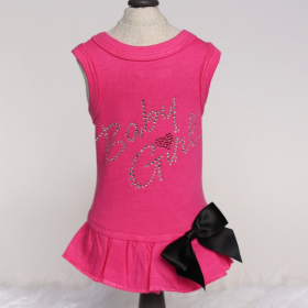 Baby Girl Dress (Color: Fuchsia, size: XXS)