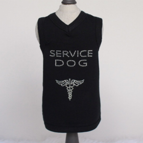 Service Dog Collection (Color: Black (Tank), size: large)