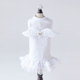 Lil Angel Dress (Color: White, size: large)