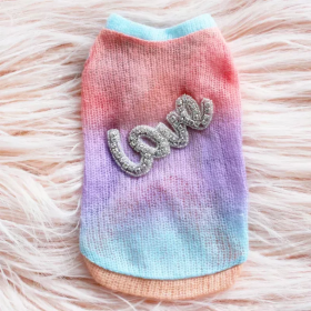 Love Sweater (Color: Rainbow, size: large)