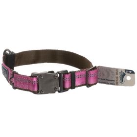 K9 Explorer Reflective Adjustable Dog Collar (Option: Rosebud  12"18" Long x 1" Wide)