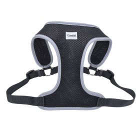 Coastal Pet Comfort Soft Reflective Wrap Adjustable Dog Harness (Option: Black  Medium 2228" Girth  (3/4" Straps))