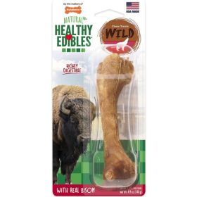 Nylabone Natural Healthy Edibles Wild Bison Chew Treats (Option: Large  1 Pack)