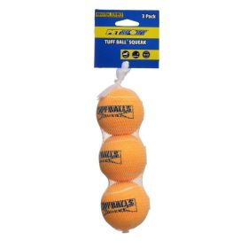 Petsport USA Tuff Ball Squeak Dog Toy (Option: Medium  3 Pack  (2.5" Diameter Ball))