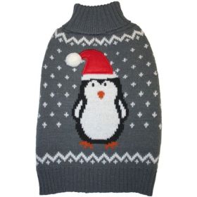 Fashion Pet Gray Penguin Dog Sweater (Option: Small)