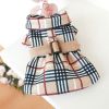 Pet Dress; Plaid Dog Dress With Belt; Winter Cat Dress Pet Clothes For Small Medium Dogs & Cats