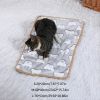 Warming Pet Pad Cartoon Paw Print Cat Warm Bed Plush Sleeping Pad For Small Puppy Dogs Kitten